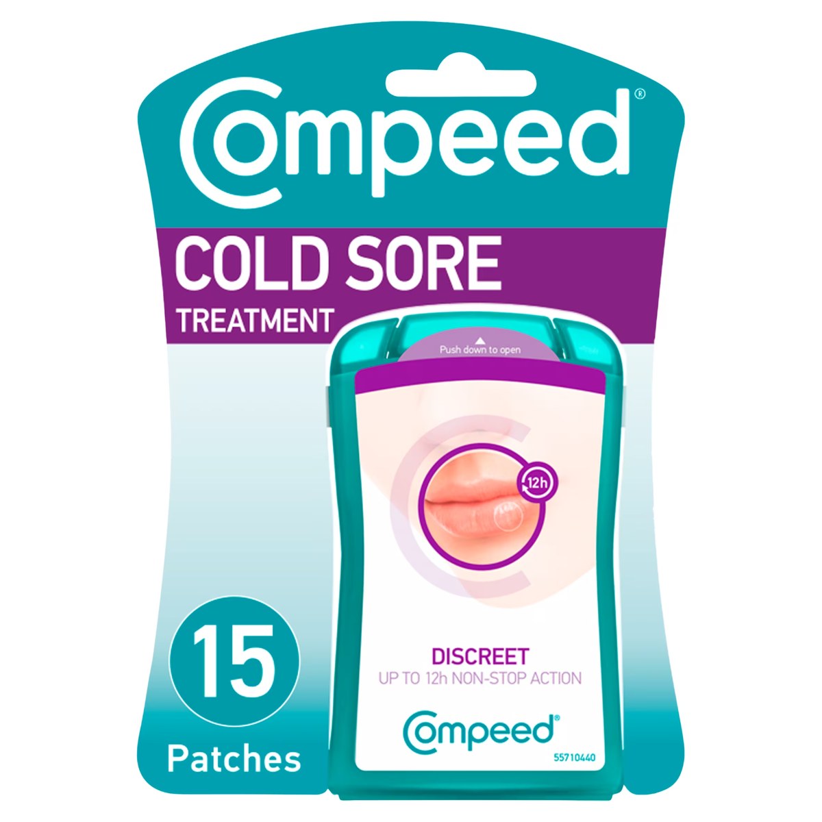 Compeed invisible cold sore patches pack of 15 hydrocolloid patches for covering an active blister
